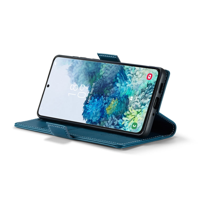 For Samsung Galaxy S20+ CaseMe 023 Butterfly Buckle Litchi Texture RFID Anti-theft Leather Phone Case(Blue) - free shipping - PMC TechLife - Order now!