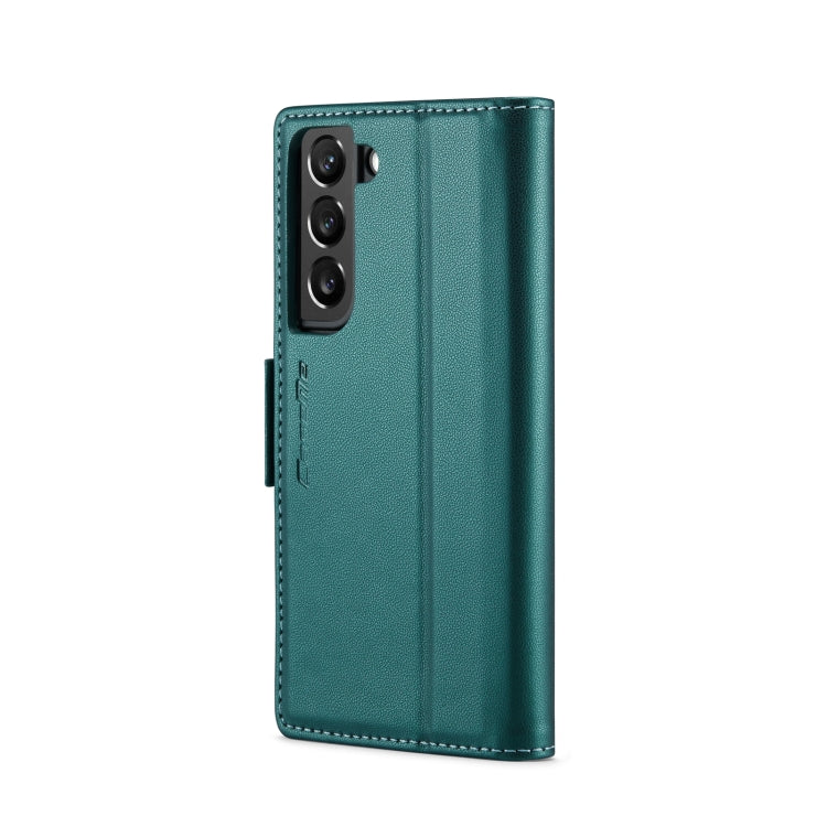 For Samsung Galaxy S22+ 5G CaseMe 023 Butterfly Buckle Litchi Texture RFID Anti-theft Leather Phone Case(Pearly Blue) - free shipping - PMC TechLife - Order now!