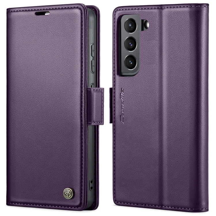 For Samsung Galaxy S22+ 5G CaseMe 023 Butterfly Buckle Litchi Texture RFID Anti-theft Leather Phone Case(Pearly Purple) - free shipping - PMC TechLife - Order now!