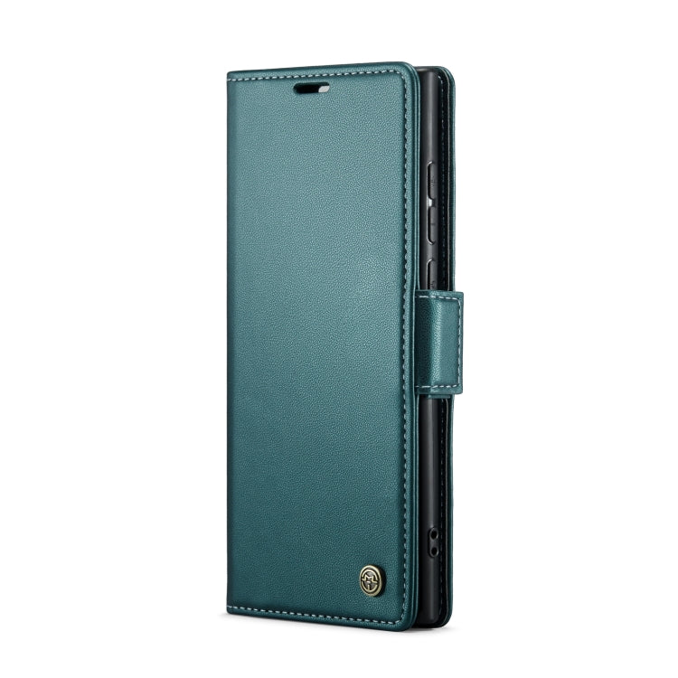 For Samsung Galaxy S22 Ultra 5G CaseMe 023 Butterfly Buckle Litchi Texture RFID Anti-theft Leather Phone Case(Pearly Blue) - free shipping - PMC TechLife - Order now!