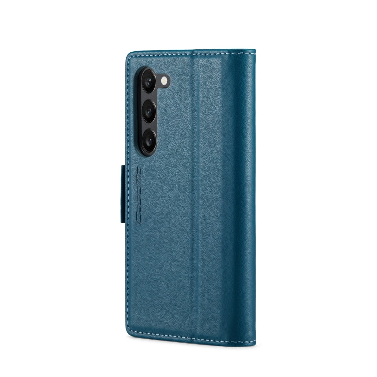 For Samsung Galaxy S23 5G CaseMe 023 Butterfly Buckle Litchi Texture RFID Anti-theft Leather Phone Case(Blue) - free shipping - PMC TechLife - Order now!