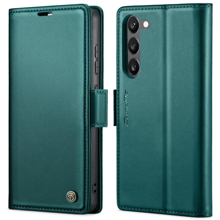 For Samsung Galaxy S23+ 5G CaseMe 023 Butterfly Buckle Litchi Texture RFID Anti-theft Leather Phone Case(Pearly Blue) - free shipping - PMC TechLife - Order now!