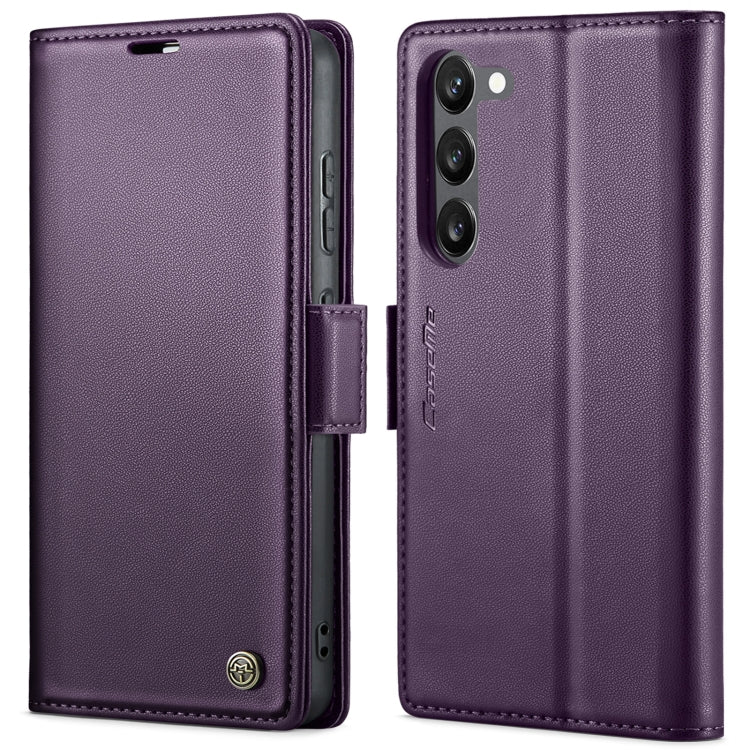 For Samsung Galaxy S23+ 5G CaseMe 023 Butterfly Buckle Litchi Texture RFID Anti-theft Leather Phone Case(Pearly Purple) - free shipping - PMC TechLife - Order now!