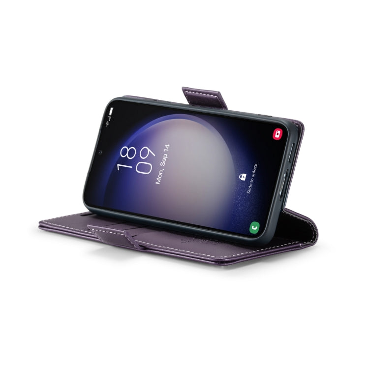 For Samsung Galaxy S23+ 5G CaseMe 023 Butterfly Buckle Litchi Texture RFID Anti-theft Leather Phone Case(Pearly Purple) - free shipping - PMC TechLife - Order now!