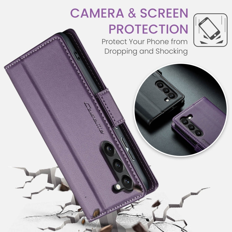 For Samsung Galaxy S23+ 5G CaseMe 023 Butterfly Buckle Litchi Texture RFID Anti-theft Leather Phone Case(Pearly Purple) - free shipping - PMC TechLife - Order now!