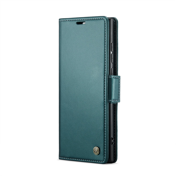 For Samsung Galaxy S23 Ultra 5G CaseMe 023 Butterfly Buckle Litchi Texture RFID Anti-theft Leather Phone Case(Pearly Blue) - free shipping - PMC TechLife - Order now!