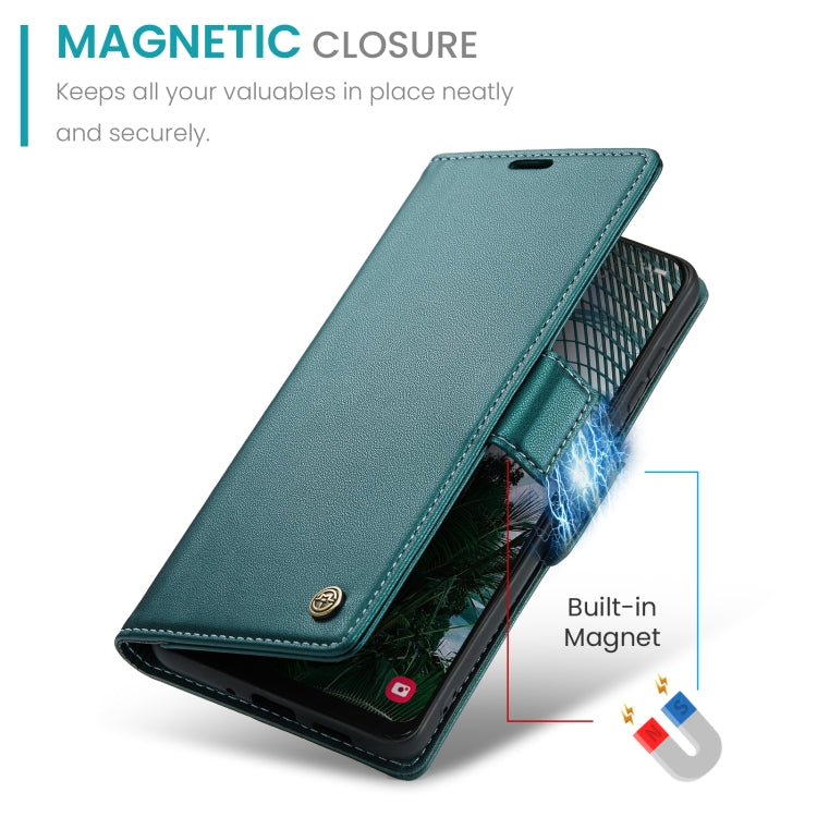 For Samsung Galaxy A30s / A50s / A50 CaseMe 023 Butterfly Buckle Litchi Texture RFID Anti-theft Leather Phone Case(Pearly Blue) - Galaxy Phone Cases by CaseMe | Online Shopping South Africa | PMC Jewellery | Buy Now Pay Later Mobicred