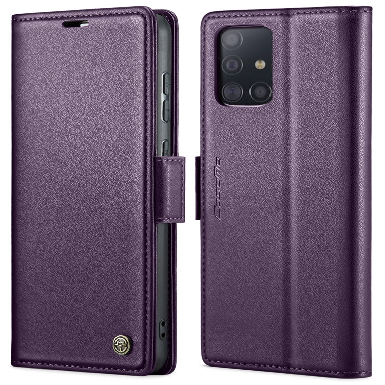 For Samsung Galaxy A51 4G/M40s CaseMe 023 Butterfly Buckle Litchi Texture RFID Anti-theft Leather Phone Case(Pearly Purple) - Galaxy Phone Cases by CaseMe | Online Shopping South Africa | PMC Jewellery | Buy Now Pay Later Mobicred