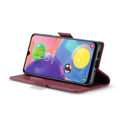 For Samsung Galaxy A70/A70s CaseMe 023 Butterfly Buckle Litchi Texture RFID Anti-theft Leather Phone Case(Wine Red) - Galaxy Phone Cases by CaseMe | Online Shopping South Africa | PMC Jewellery | Buy Now Pay Later Mobicred