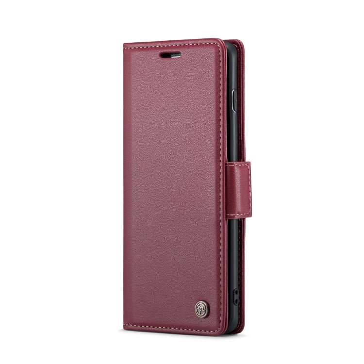 For Samsung Galaxy S10 CaseMe 023 Butterfly Buckle Litchi Texture RFID Anti-theft Leather Phone Case(Wine Red) - Galaxy Phone Cases by CaseMe | Online Shopping South Africa | PMC Jewellery | Buy Now Pay Later Mobicred