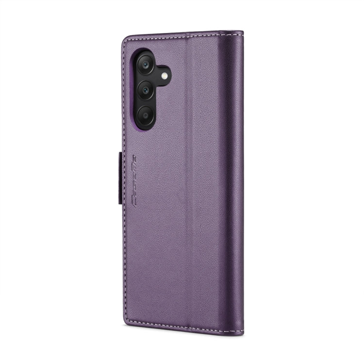 For Samsung Galaxy A25 5G CaseMe 023 Butterfly Buckle Litchi Texture RFID Anti-theft Leather Phone Case(Pearly Purple) - Galaxy Phone Cases by CaseMe | Online Shopping South Africa | PMC Jewellery | Buy Now Pay Later Mobicred