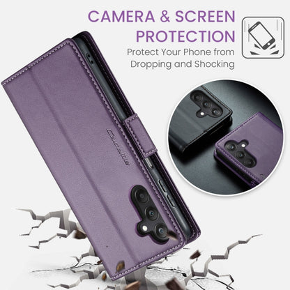 For Samsung Galaxy A25 5G CaseMe 023 Butterfly Buckle Litchi Texture RFID Anti-theft Leather Phone Case(Pearly Purple) - Galaxy Phone Cases by CaseMe | Online Shopping South Africa | PMC Jewellery | Buy Now Pay Later Mobicred