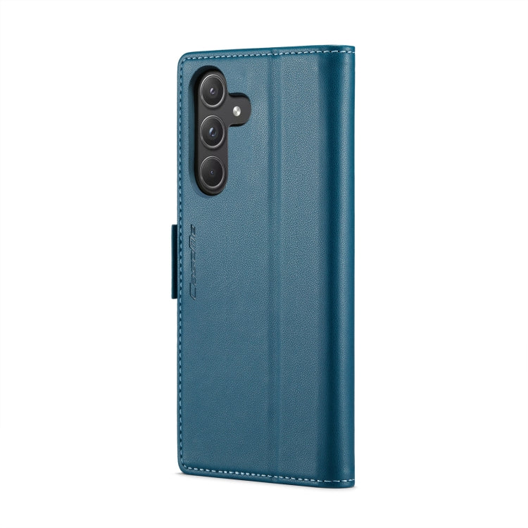 For Samsung Galaxy A55 CaseMe 023 Butterfly Buckle Litchi Texture RFID Anti-theft Leather Phone Case(Blue) - Galaxy Phone Cases by CaseMe | Online Shopping South Africa | PMC Jewellery | Buy Now Pay Later Mobicred