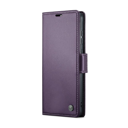 For Samsung Galaxy A55 CaseMe 023 Butterfly Buckle Litchi Texture RFID Anti-theft Leather Phone Case(Pearly Purple) - Galaxy Phone Cases by CaseMe | Online Shopping South Africa | PMC Jewellery | Buy Now Pay Later Mobicred