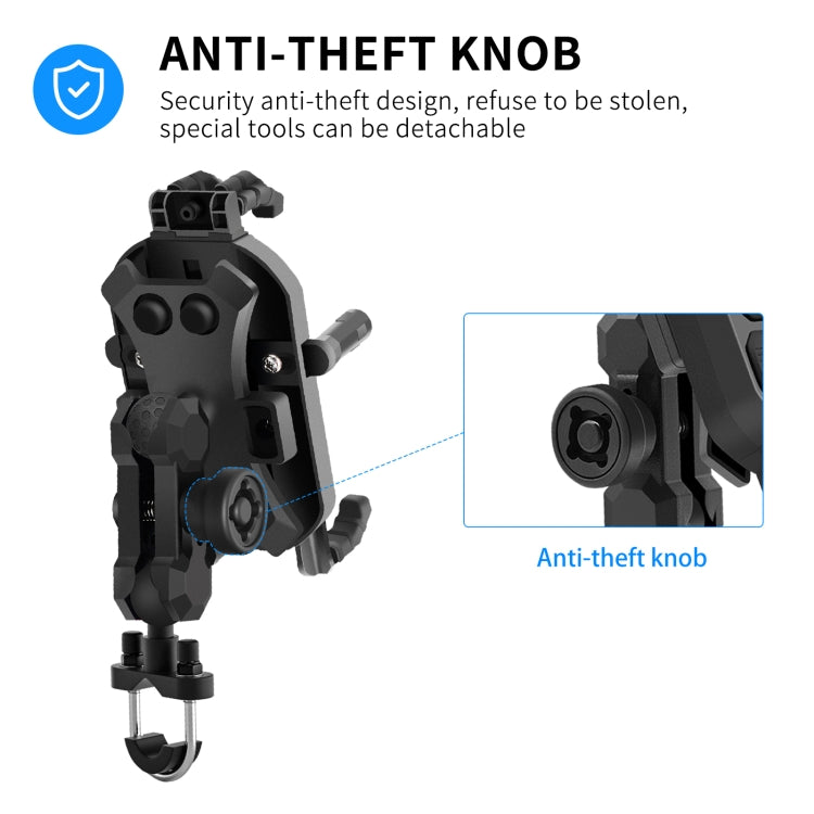 WUPP CS-1848A2 Motorcycle Shock Absorption Riding Phone Holder, Style:Handlebars - free shipping - PMC TechLife - Order now!