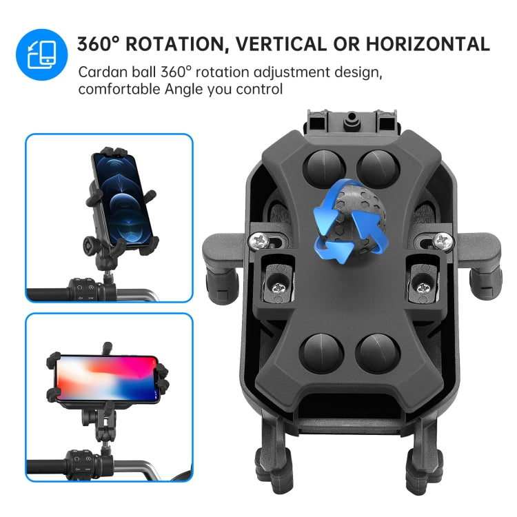 WUPP ZH-1848A1 Motorcycle Shock Absorption Riding Phone Navigation Holder, Style:M8 Ball Joint - free shipping - PMC TechLife - Order now!