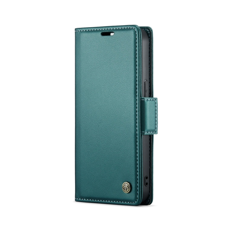 For iPhone 13 CaseMe 023 Butterfly Buckle Litchi Texture RFID Anti-theft Leather Phone Case(Pearly Blue) - iPhone 13 Cases by CaseMe | Online Shopping South Africa | PMC TechLife | Buy Now Pay Later Mobicred