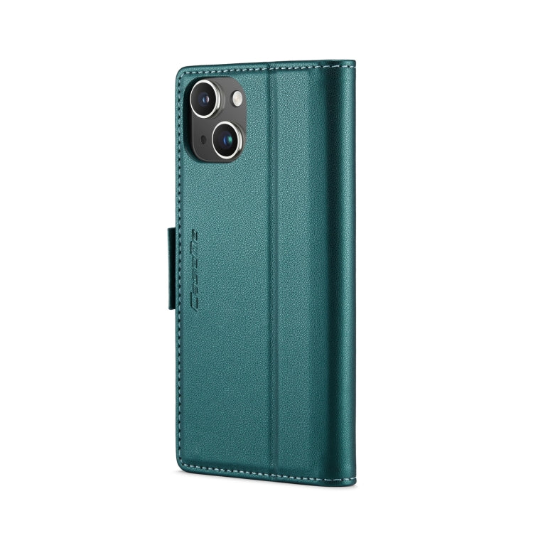 For iPhone 13 CaseMe 023 Butterfly Buckle Litchi Texture RFID Anti-theft Leather Phone Case(Pearly Blue) - iPhone 13 Cases by CaseMe | Online Shopping South Africa | PMC TechLife | Buy Now Pay Later Mobicred