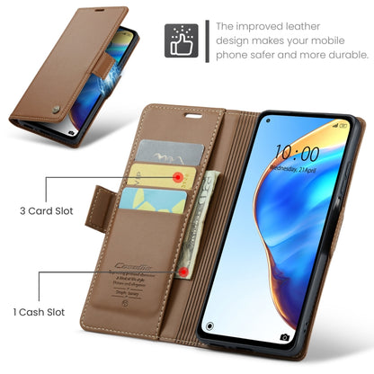 For Xiaomi Mi 10T 5G／10T Pro 5G CaseMe 023 Butterfly Buckle Litchi Texture RFID Anti-theft Leather Phone Case(Brown) - Xiaomi Cases by CaseMe | Online Shopping South Africa | PMC Jewellery | Buy Now Pay Later Mobicred