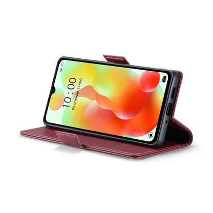 For Xiaomi Redmi 11A/12C CaseMe 023 Butterfly Buckle Litchi Texture RFID Anti-theft Leather Phone Case(Wine Red) - Xiaomi Cases by CaseMe | Online Shopping South Africa | PMC Jewellery | Buy Now Pay Later Mobicred