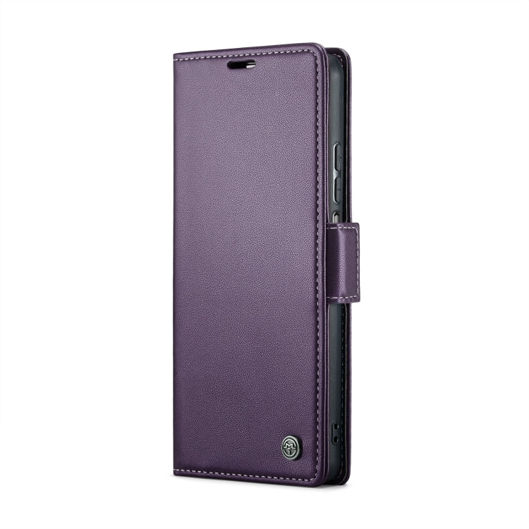 For Xiaomi Poco F5 5G/Redmi Note 12 Turbo 5G CaseMe 023 Butterfly Buckle Litchi Texture RFID Anti-theft Leather Phone Case(Pearly Purple) - Xiaomi Cases by CaseMe | Online Shopping South Africa | PMC Jewellery | Buy Now Pay Later Mobicred