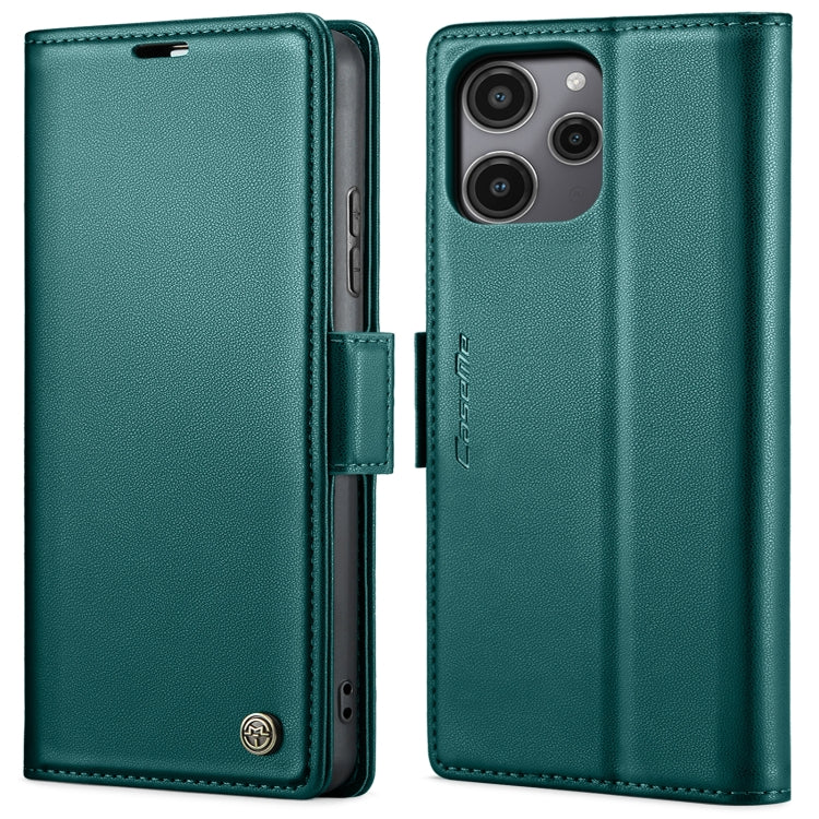 For Xiaomi Redmi 12 4G／12 5G／Note 12R／POCO M6 Pro 5G CaseMe 023 Butterfly Buckle Litchi Texture RFID Anti-theft Leather Phone Case(Pearly Blue) - Xiaomi Cases by CaseMe | Online Shopping South Africa | PMC Jewellery | Buy Now Pay Later Mobicred
