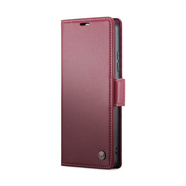 For Xiaomi 14 Pro CaseMe 023 Butterfly Buckle Litchi Texture RFID Anti-theft Leather Phone Case(Wine Red) - 14 Pro Cases by CaseMe | Online Shopping South Africa | PMC Jewellery | Buy Now Pay Later Mobicred