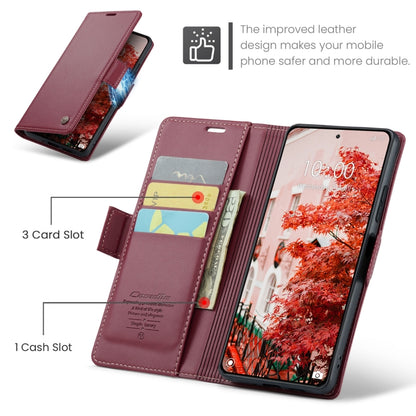 For Xiaomi 14 Pro CaseMe 023 Butterfly Buckle Litchi Texture RFID Anti-theft Leather Phone Case(Wine Red) - 14 Pro Cases by CaseMe | Online Shopping South Africa | PMC Jewellery | Buy Now Pay Later Mobicred