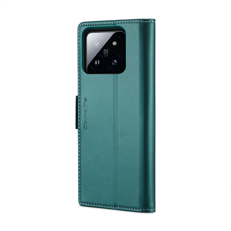 For Xiaomi 14 Pro CaseMe 023 Butterfly Buckle Litchi Texture RFID Anti-theft Leather Phone Case(Pearly Blue) - 14 Pro Cases by CaseMe | Online Shopping South Africa | PMC Jewellery | Buy Now Pay Later Mobicred