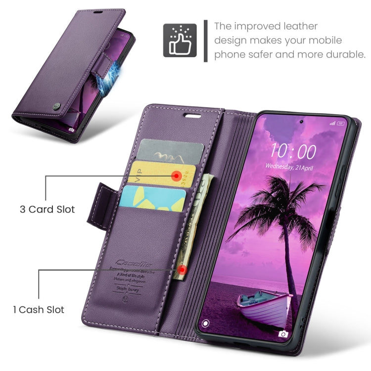 For Xiaomi 14 Pro CaseMe 023 Butterfly Buckle Litchi Texture RFID Anti-theft Leather Phone Case(Pearly Purple) - 14 Pro Cases by CaseMe | Online Shopping South Africa | PMC Jewellery | Buy Now Pay Later Mobicred