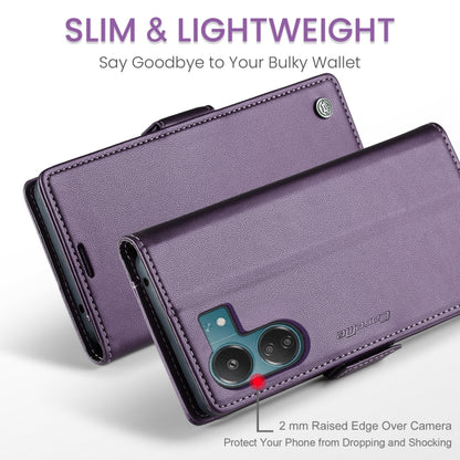 For Xiaomi Poco C65 4G CaseMe 023 Butterfly Buckle Litchi Texture RFID Anti-theft Leather Phone Case(Pearly Purple) - Xiaomi Cases by CaseMe | Online Shopping South Africa | PMC Jewellery | Buy Now Pay Later Mobicred