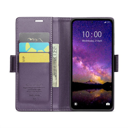 For Xiaomi Redmi Note 13 5G CaseMe 023 Butterfly Buckle Litchi Texture RFID Anti-theft Leather Phone Case(Pearly Purple) - Xiaomi Cases by CaseMe | Online Shopping South Africa | PMC Jewellery | Buy Now Pay Later Mobicred