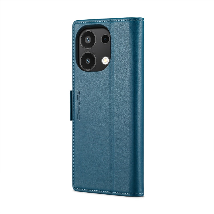 For Xiaomi Redmi Note 13 4G CaseMe 023 Butterfly Buckle Litchi Texture RFID Anti-theft Leather Phone Case(Blue) - Xiaomi Cases by CaseMe | Online Shopping South Africa | PMC Jewellery | Buy Now Pay Later Mobicred