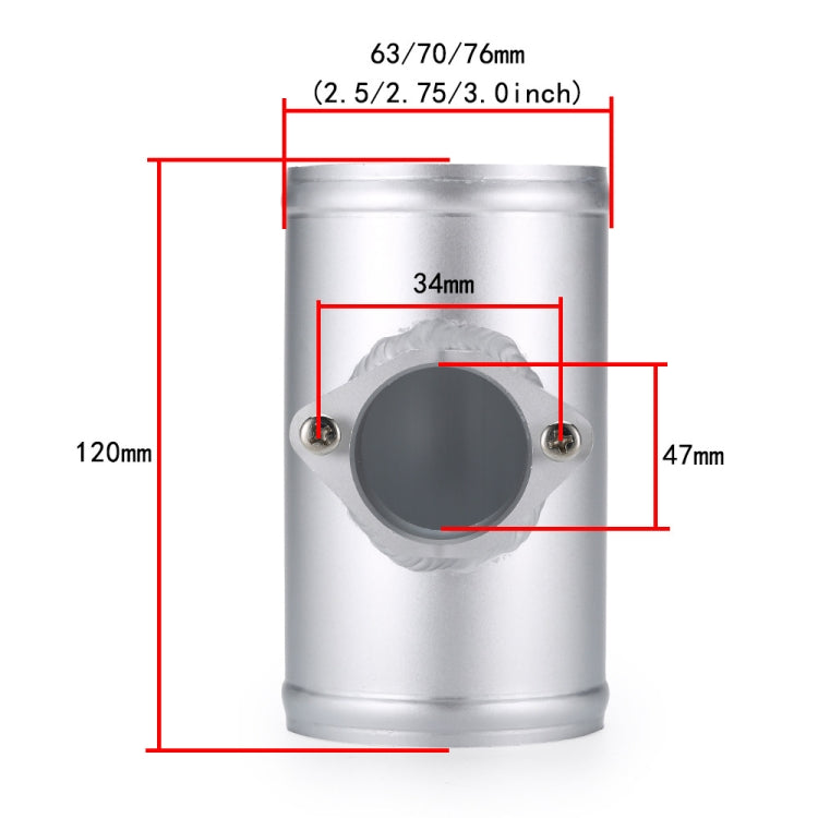 70mm XH-UN606 Car Modified Engine Air Flow Meter Flange Intake Sensor Base for Volkswagen / Nissan / Cadillac - Automobiles Sensors by PMC Jewellery | Online Shopping South Africa | PMC Jewellery | Buy Now Pay Later Mobicred