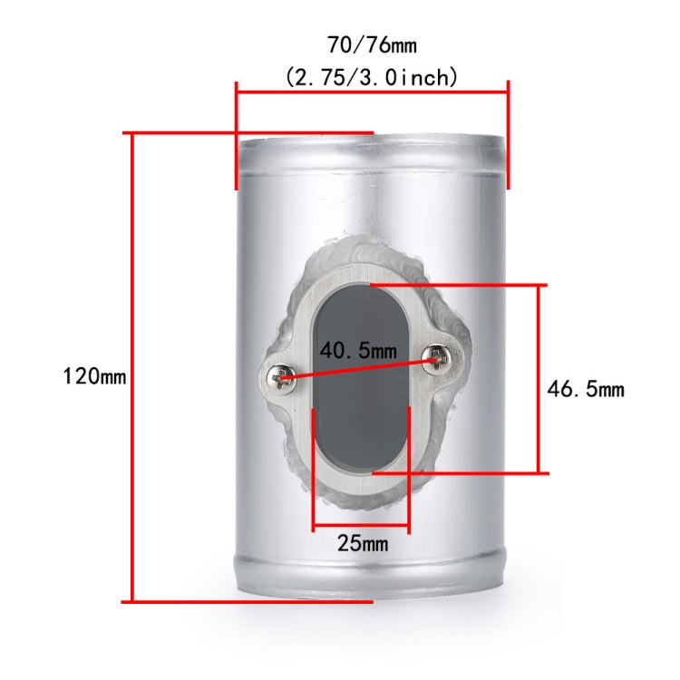 70mm XH-UN610 Car Modified Engine Air Flow Meter Flange Intake Sensor Base for Chevrolet / Buick - Air Intake System by PMC Jewellery | Online Shopping South Africa | PMC Jewellery | Buy Now Pay Later Mobicred