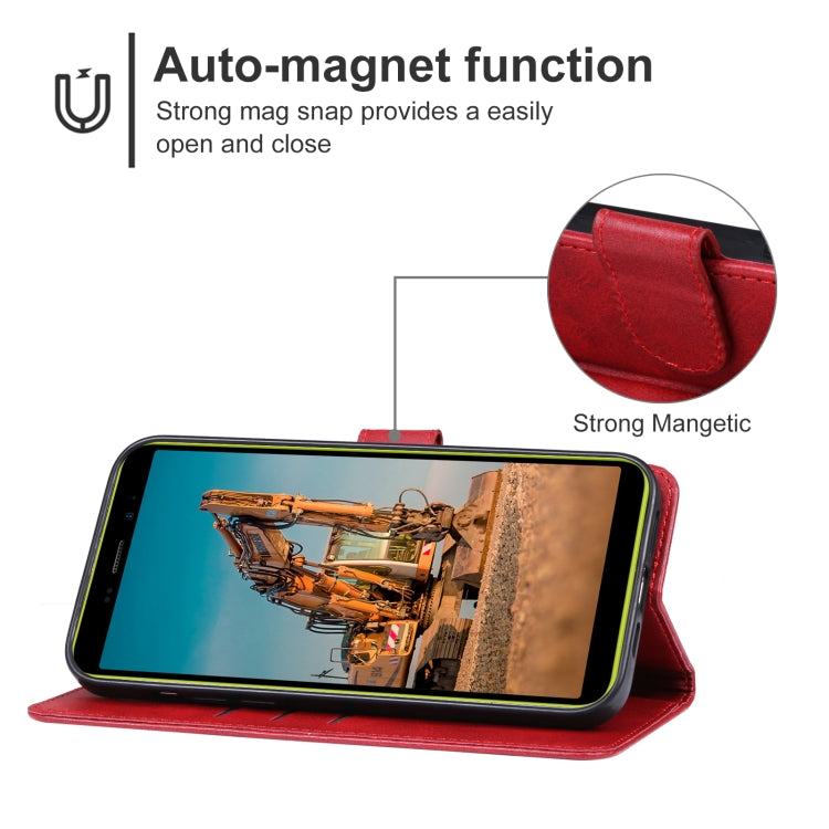 For Ulefone Armor X12 Leather Phone Case(Red) - Ulefone Cases by PMC Jewellery | Online Shopping South Africa | PMC Jewellery | Buy Now Pay Later Mobicred