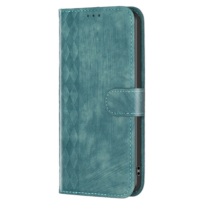 For Xiaomi 13 Lite 5G / Civi 2 Plaid Embossed Leather Phone Case(Green) - 13 Lite Cases by PMC Jewellery | Online Shopping South Africa | PMC Jewellery | Buy Now Pay Later Mobicred