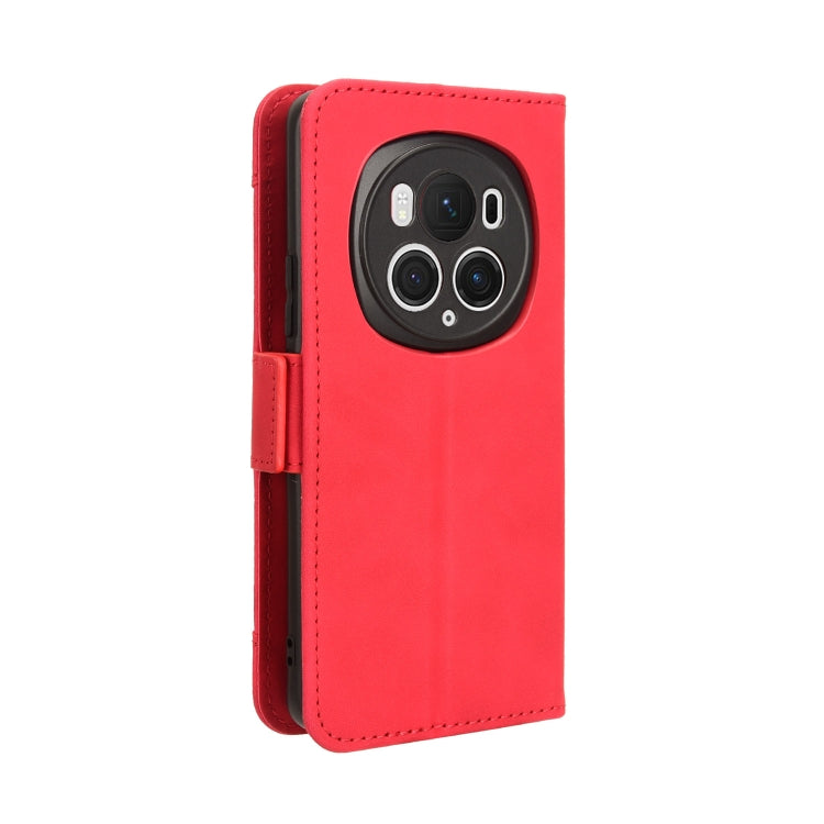 For Honor Magic6 Pro Skin Feel Calf Texture Card Slots Leather Phone Case(Red) - Honor Cases by PMC Jewellery | Online Shopping South Africa | PMC Jewellery | Buy Now Pay Later Mobicred