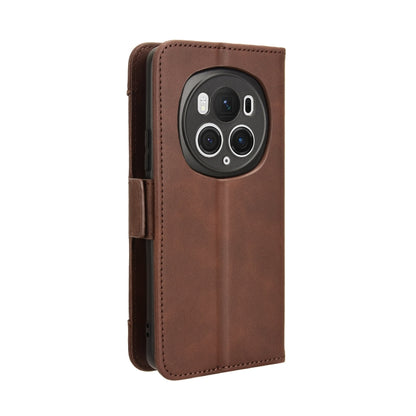 For Honor Magic6 Pro Skin Feel Calf Texture Card Slots Leather Phone Case(Brown) - Honor Cases by PMC Jewellery | Online Shopping South Africa | PMC Jewellery | Buy Now Pay Later Mobicred