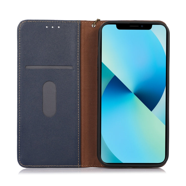 For Xiaomi 14 Pro KHAZNEH Nappa Top Layer Cowhide Leather Phone Case(Blue) - 14 Pro Cases by PMC Jewellery | Online Shopping South Africa | PMC Jewellery | Buy Now Pay Later Mobicred