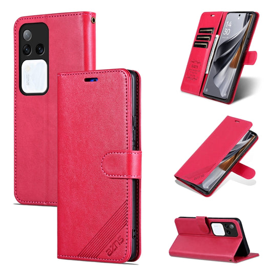 For vivo S18 Pro AZNS Sheepskin Texture Flip Leather Phone Case(Red) - S18 Pro Cases by AZNS | Online Shopping South Africa | PMC Jewellery | Buy Now Pay Later Mobicred