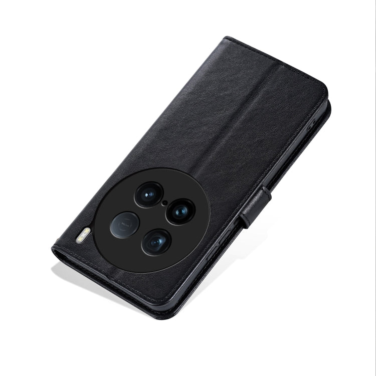 For vivo X100 Ultra AZNS Sheepskin Texture Flip Leather Phone Case(Black) - vivo Cases by AZNS | Online Shopping South Africa | PMC Jewellery | Buy Now Pay Later Mobicred