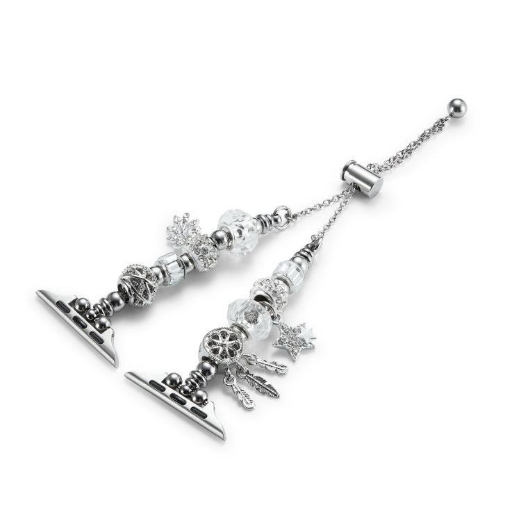 Bead Bracelet Metal Watch Band For Apple Watch SE 2023 44mm(Silver Star) - free shipping - PMC TechLife - Order now!