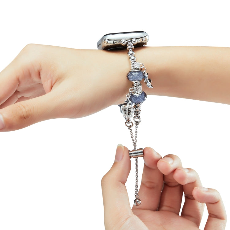 Bead Bracelet Metal Watch Band For Apple Watch Ultra 2 49mm(Silver Owl) - free shipping - PMC TechLife - Order now!