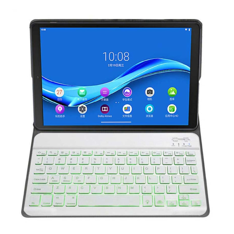 DY-M10P For Lenovo Smart Tab M10 HPD Plus TB-X606F 10.3 inch 2 in 1 Removable Magnetic ABS Bluetooth Keyboard + Protective Leather Tablet Case with Stand & Sleep / Wake-up & Pen Holder(Rose Gold) - Lenovo Keyboard by PMC Jewellery | Online Shopping South Africa | PMC Jewellery