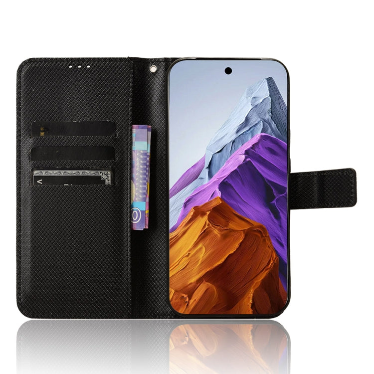 For Google Pixel 9 Pro Diamond Texture Leather Phone Case(Black) - Google Cases by PMC Jewellery | Online Shopping South Africa | PMC Jewellery | Buy Now Pay Later Mobicred