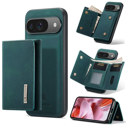 For Google Pixel 9 / 9 Pro DG.MING M1 Series 3-Fold Multi Card Wallet + Magnetic Phone Case(Green) - Google Cases by DG.MING | Online Shopping South Africa | PMC Jewellery | Buy Now Pay Later Mobicred