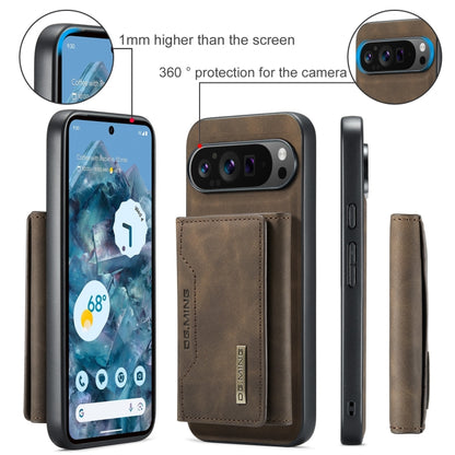 For Google Pixel 9 Pro XL DG.MING M2 Series 3-Fold Multi Card Bag + Magnetic Phone Case(Coffee) - Google Cases by DG.MING | Online Shopping South Africa | PMC Jewellery | Buy Now Pay Later Mobicred