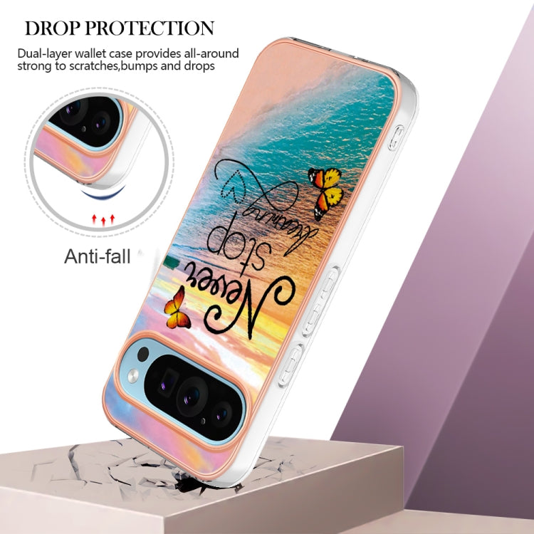 For Google Pixel 9 Pro XL Electroplating IMD TPU Phone Case(Dream Butterfly) - Google Cases by PMC Jewellery | Online Shopping South Africa | PMC Jewellery | Buy Now Pay Later Mobicred