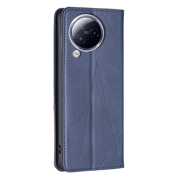 For Xiaomi Civi 3 5G Rhombus Texture Magnetic Leather Phone Case(Blue) - Xiaomi Cases by PMC Jewellery | Online Shopping South Africa | PMC Jewellery | Buy Now Pay Later Mobicred